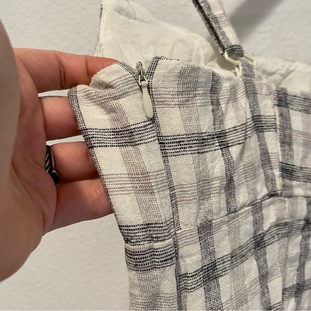 Urban Outfitters Women's Winona White Plaid Mini Dress sz S - Picture 8 of 8
